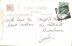 VINTAGE POSTCARD Illustrator Fiscalitis Tea