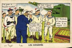 CPA Militaria Les consignes Marins 