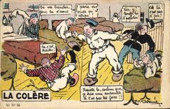 VINTAGE POSTCARD Militaria anger