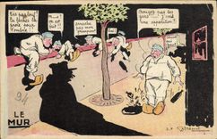 VINTAGE POSTCARD Militaria the wall