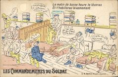 CPA Militaria Les commandements du soldat 