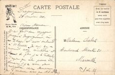 VINTAGE POSTCARD Militaria To draw with Q with the drudgery
