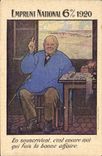 VINTAGE POSTCARD Militaria National loan 6% 1920