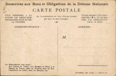 CPA Militaria Bons de la Defense Nationale
