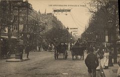 CPA Les souverains d'Italie a Paris Boulevard Montmartre