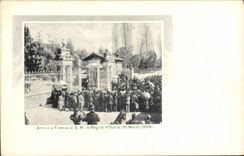 CPA Arrivo a Firenze di SM La regina Vittoria 16 Marzo 1894 TOP