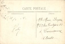 VINTAGE POSTCARD Interrogation of indentite Ullmo Lawsuit