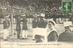 VINTAGE POSTCARD the Ullmo ensign undergoing the fate of its degradation