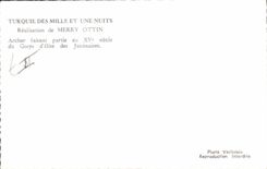 CPM Turquie des Mille et Une Nuits Merry Ottin Archer Tir a l'arc Corps d'elite des Janissaires 