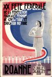 CPA 20eme Fete Federale Gymnastique et Education Physique Roanne Juillet 1939 tOP