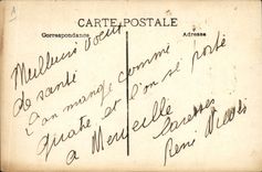 VINTAGE POSTCARD Boat Chantilly Steamer of the Maritime Transport by heavy sea