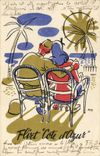 CPA Fantaisie Illustrateur Flirt Cote d'Azur