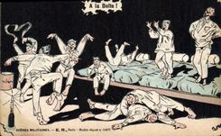 VINTAGE POSTCARD Militaria With limps