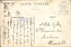 CPA Militaria A la baignade Bateau