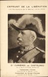 CPA Militaria Emprunt de la liberation Vainqueurs de la Marne Gal Curieres de Castelnau Saint-Affrique