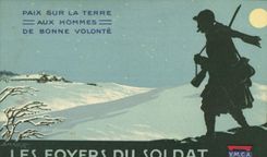 CPA Militaria Les Foyers du soldat Union Franco-americaine YMCA