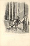CPA Folklore Hautes Pyrenees Costumes du pays Ane Mule 