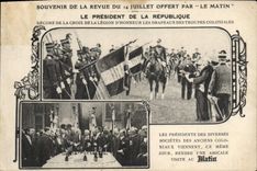 CPA Souvenir de la Revue du 14 juillet Le Matin President de la Republique 