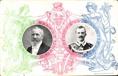 VINTAGE POSTCARD Loubet Vittorio Emanuele