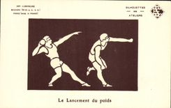 CPA Athletisme Lancement du poids 