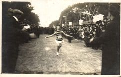 CARTE PHOTO Athletisme Coureur a pied