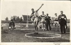CARTE PHOTO Athletisme Lancer de poids