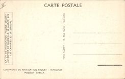 VINTAGE POSTCARD Boat Company of Navigation Package Chella Steamer