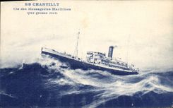 CPA Bateau SS Chantilly Cie des Messageries Maritimes 