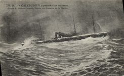 CPA Bateau Caledonien Paquebot en mousson 