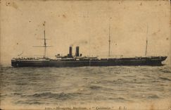 VINTAGE POSTCARD Boat Maritime Transport Caledonien