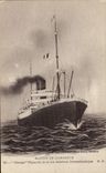 CPA Bateau Marine de Commerce Chicago Paquebot de la Cie Generale Transatlantique