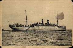 VINTAGE POSTCARD Bateau French Company of Navigation has vapor Paquebot Canada