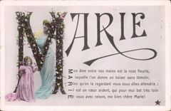 CPA Fantaisie Femme Marie Prenom
