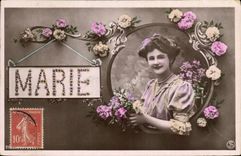 CPA Fantaisie Femme Marie Prenom