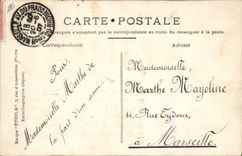 CPA Fantaisie Femme Marthe Prenom 