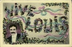 CPA Fantaisie Vive Louis Prenom 