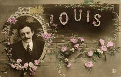CPA Fantaisie Homme Louis Prenom 