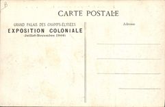 VINTAGE POSTCARD Ostriches of the colonial exposure