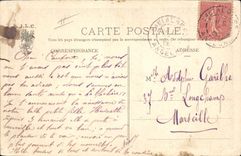 CPA Insectes Papillon Enfant