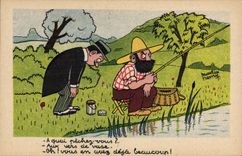 CPA Fantaisie Illustrateur Maurice Henry Peche Pecheur 