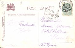 VINTAGE POSTCARD Fantasy Illustrator The face is ever near Hamish