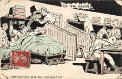 VINTAGE POSTCARD Militaria a dream wets