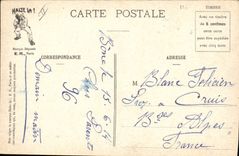 CPA Militaria Enterrer le pere Cent