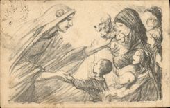 CPA Militaria Journee du Secours National