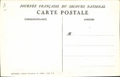 CPA Militaria Marianne Dans les flammes