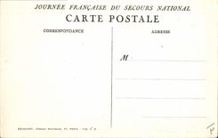 CPA Militaria Marianne Dans les flammes