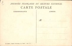 CPA Militaria Marianne Dans les flammes