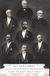 CPA Les Presidents de la Republique Thiers Mac Mahon Grevy Carnot Casimir Perriet Faure Loubet
