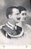 CPA Il Re e la Regina d'Italie