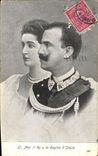 CPA Il Re e la Regina d'Italie